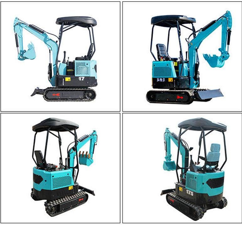 China Mini Excavators 1.5t with CE Euro5 EPA Construction Equipment Crawler Hydraulic Machines Small Track Digger for Sale