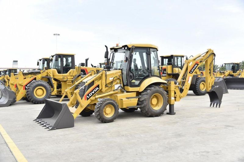 Lovol Backhoe Loader 1cbm Loading Bucket 0.3cbm Digging Bucket