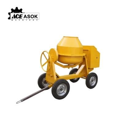 Construction Machinery Diesel Self Loading 1 Yard Mini Small Portable 350 Liter Concrete Mixer
