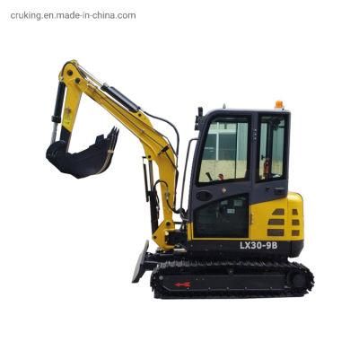 3 Ton Mini Hydraulic Crawler Excavator Lx30-9 with Cheap Price