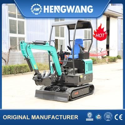 Small Body Crawler 1ton Mini Excavator with Good Quality and Best Service