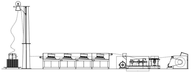 6.5mm Steel/Iron Straight Wire Drawing Machine From Factory