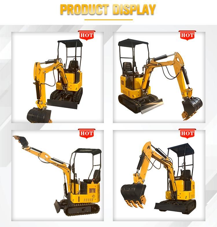 Quick Delivery China Excavator Price 0.8ton 1ton Mini Excavator Agricultural and Forestry Machinery