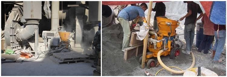 Retaining Walls Dry Way Diesel Shotcrete Machine for Hydropower Projects