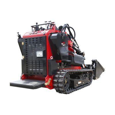 Powerful Quick Hitch Rubber Telescopic Crawler Petrol Teeth 4 in 1 Bucket Mini Skid Steer Loader