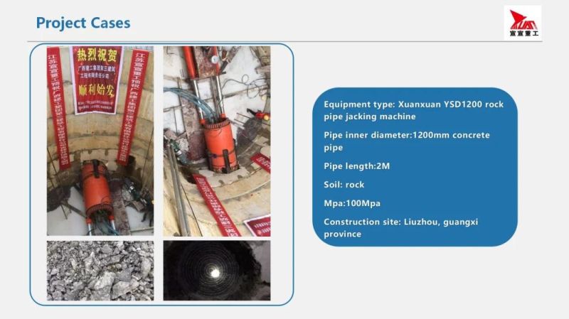 Ysd2800 Rock Micro Tunnelling Machine with Hard Rock Made in China