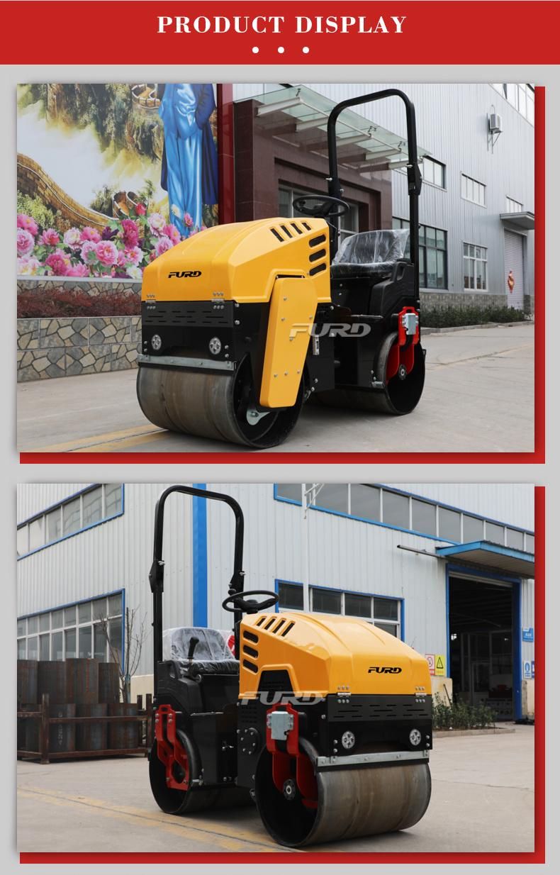 Tier 4 Standard 1 Ton Compaction Road Roller for Soil and Asphalt