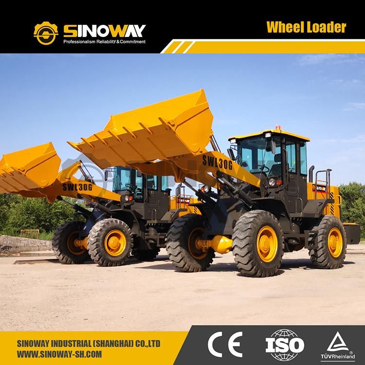 3000 Kg Mini Front End Wheel Loader 1.7 M3 Compact Shovel Loader Price