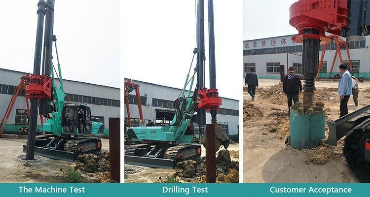 Hf330 Hydraulic DTH Borehole Rotary Drilling Rig for 30m Depth