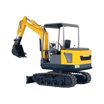 Multipurpose High Quality 1.8ton Small Micro Mini Excavator Excavated Earth Moving Machinery for Sale with Ce