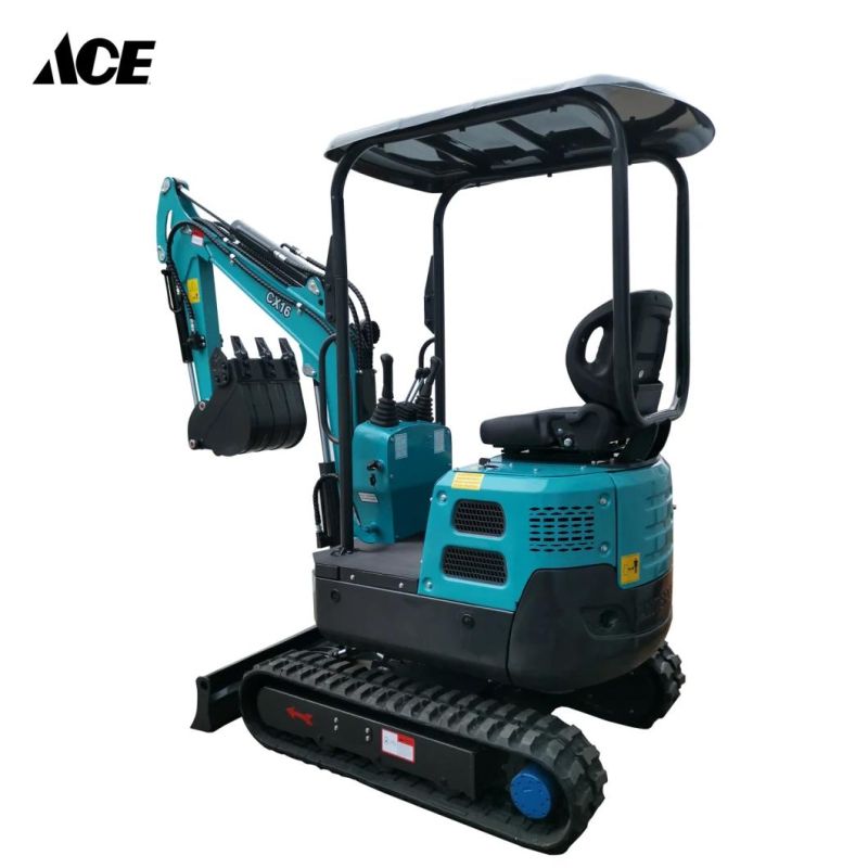 Chinese Manufacture 1.6ton Crawler Small Digger Mini Excavator Machine Factory