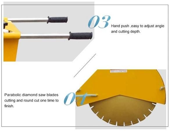 Chinese Brand Diesel Engine Road Circle Cutting Machine