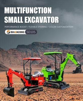 Shanding 0.8ton Mini Diggers Small Mini Excavators