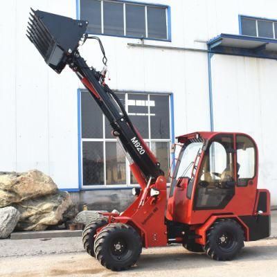 Telescopic Forklift Mini Front End Loader 2000kg Capacity Payloader with Multifunctional Attachments