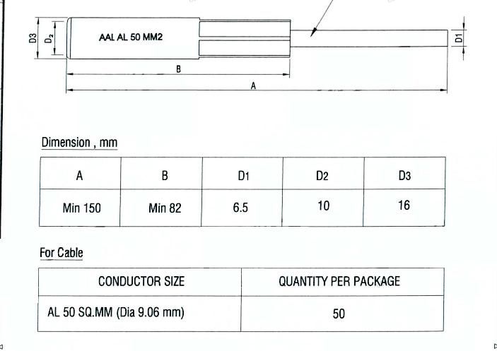 Durable Non-Insulated Cable Electronic Aluminium Terminals