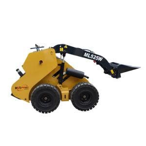 China Manufacturing Mini Skid Steer Wheel Loader for Sale