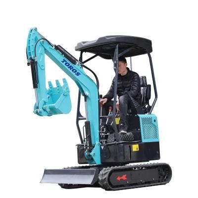 Small Digger with Rubber Track Chinese Mini Excavator for Sale