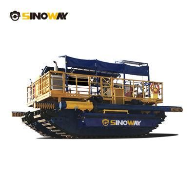 Sinoway Marsh Equipment Custom Amphibious Buggy with Drilling Rig and Jacking Legs