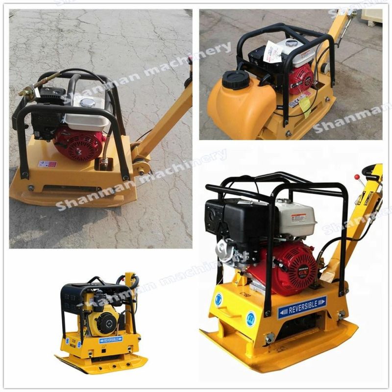 Gasoline Reversable Plate Compactor Clutch Manual Vibrating Earth Compactor