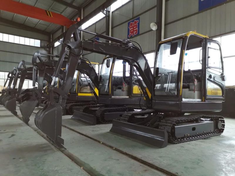 Digger Excavator Machines Hydraulic Mini Mini Excavator Rotating Wood Stone Grapple Equipment for Sale