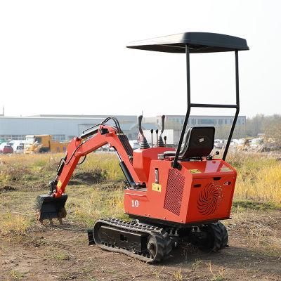 Mini 1 Ton Digger Excavator Sale Small Mini Digger Excavator Mini Excavator with Roof