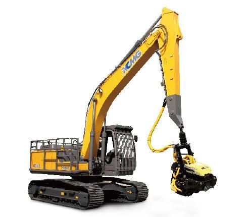 XCMG Forestry Wood Machinery 20 Ton Excavator Hydraulic Rotating Log Grapple Xe210f Forest Machine Excavator Felling Machine