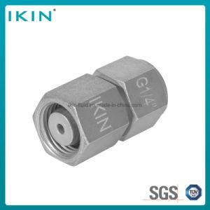 Ikin Stainless Steel 24&deg; Male Cone Hydraulic Pressure Gauge Connector Hydraulic Parts