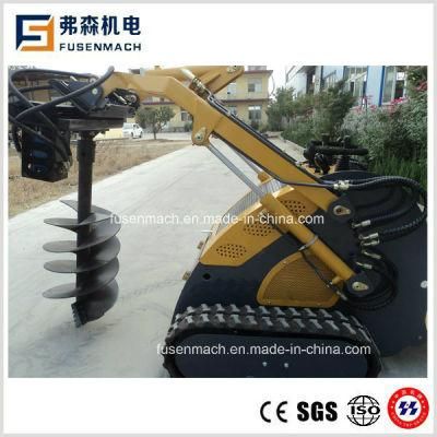 23HP B&S Gasoline Engine Ce Approved Skid Steer Loader with Auger Different Size Drill for Option