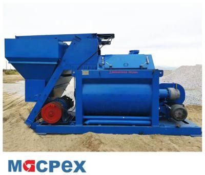 Skip Hoist Twin Shaft Concrete Mixer 750m3 for Batching Plant