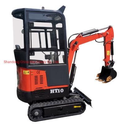 Construction Equipment Shandong Hightop Group Earthmoving Machinery Gasoline Diesel Engine Excavator for Sale