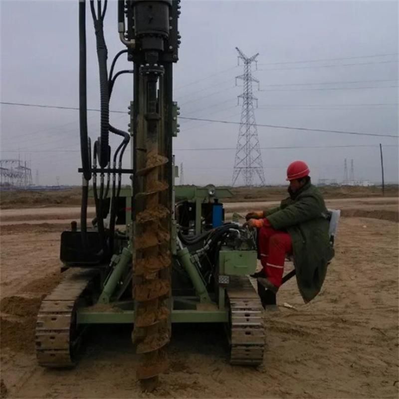 Small Ground Screw Pile Auger Drilling Rig Machine