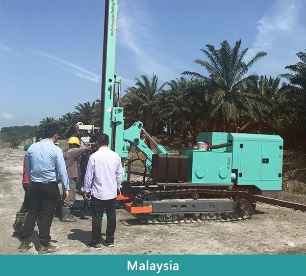 Hfpv-1A 30m Depth Rotary Travelling Pile Driver DTH Drilling Machine