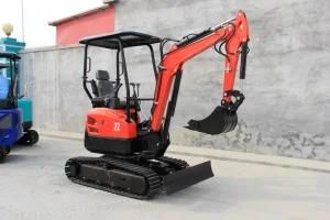 Zero Defect and Practical Rotary Hydraulic Crawler Micro Digger with Rubber Track