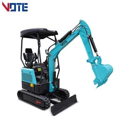 1 Ton 1.5 Ton 2 Ton 3 Ton 3.5 Ton Mini Excavator with Steel Track or Rubber Track Multifunctional Excavator