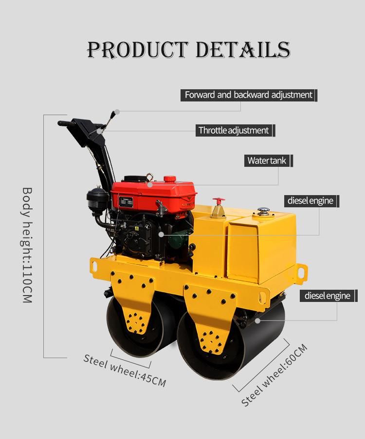 CE Vibratory Mini Road Roller for Guyana