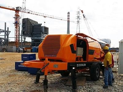 Concrete Machinery 67m3/H Mobile Concrete Trailer Pumps Equipment