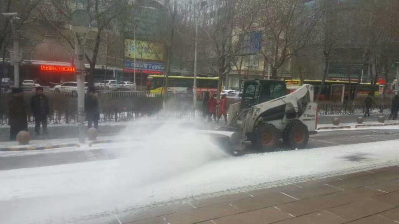 Skidsteer Attachments Snow Brooms for Sidewalks