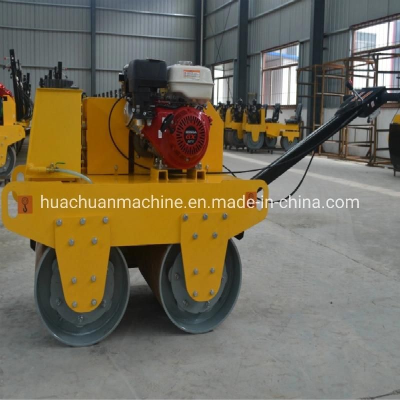 Hand Walking Type Petrol Double Wheel Road Roller