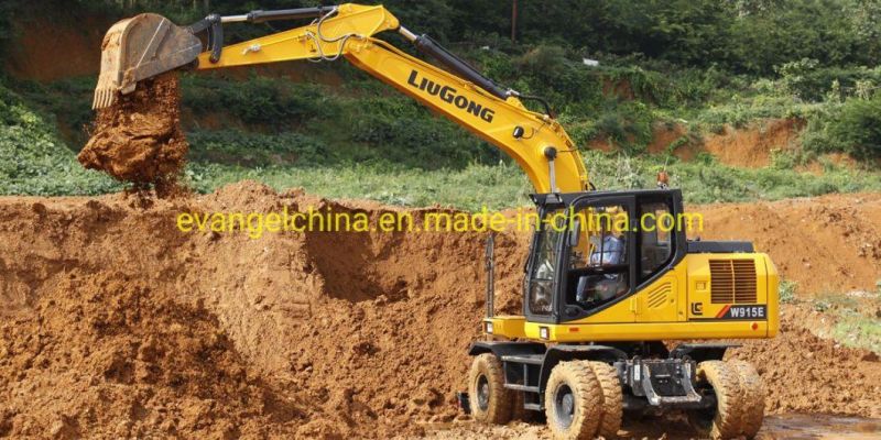 Liugong 15ton Hydraulic Wheel Excavator W915e