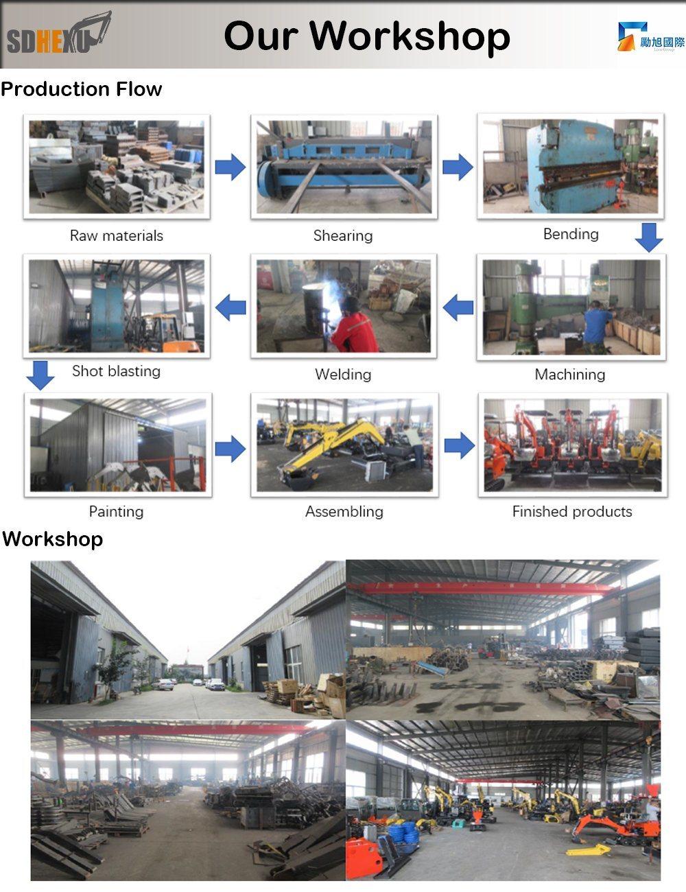 Hydraulic Multifunction Crawler Mini Excavator 1000kg Mini Digger with Zero Tail and Retractable Chassis