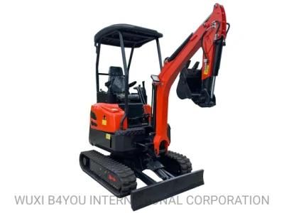 Rdt-18A High Quality 1.6ton Mini Digger Excavator Bagger 0.6ton 0.8ton 1ton 1.6 Ton