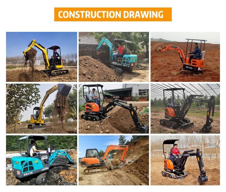 Chinese 3000kg Micro Excavator Machine