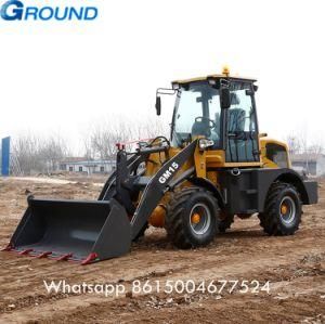 1.5ton diesel mini wheel loader with bucket shovel for earth working