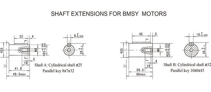 Hydraulic Press Parts BMS 100 Oms Hydraulic Oil Motor High Volumetric Efficiency Long Life