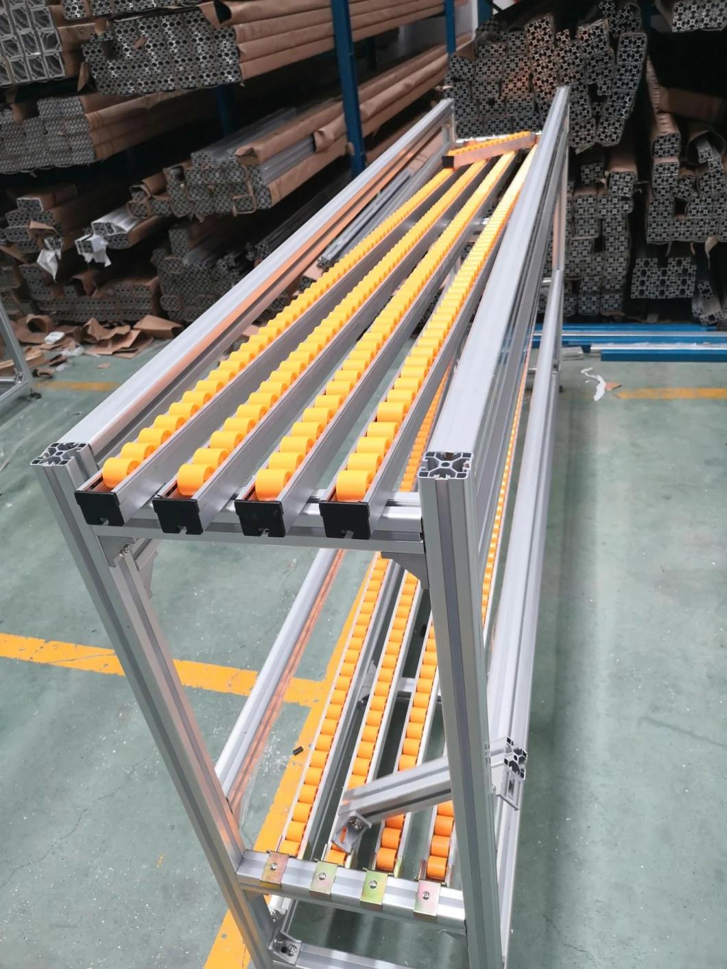 Aluminum Roller Track with Flanged Rollers