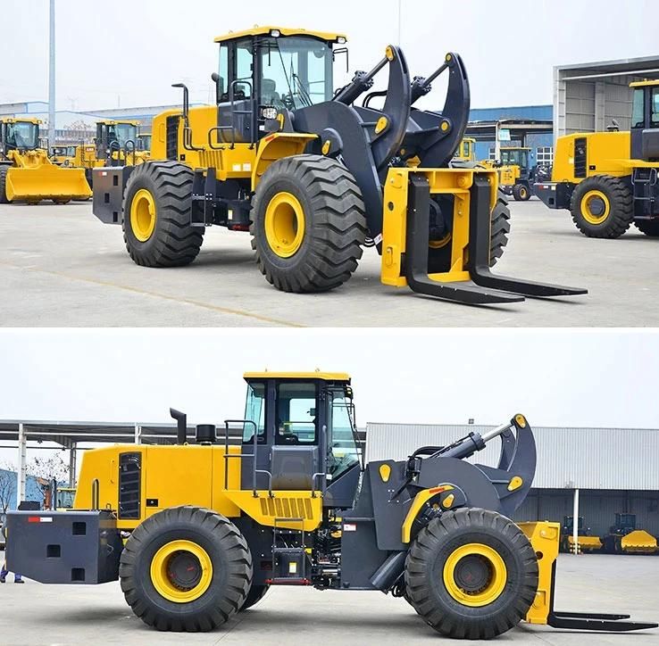 18 Ton Medium Wheel Loader with Forklift Quick Hitch and Front End Bucket Rg500kv-T18