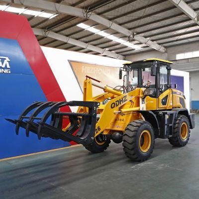 1.4ton Mini Wheel Loader with Grees Fork for Sale