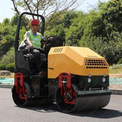 Ride on Double Drum Vibratory Road Roller for Road Construction Fyl-900