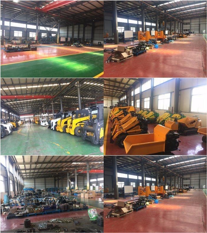 Freely Operation Skid Loader 700kg for Small Working Place