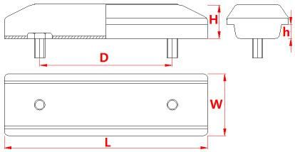 260bk Rubber Pads for Undercarriage Parts